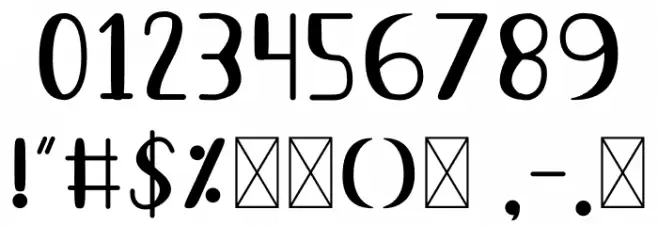 Allure Of The Sun Font OTHER CHARS