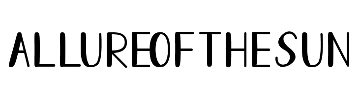 Allure Of The Sun  font caratteri gratis
