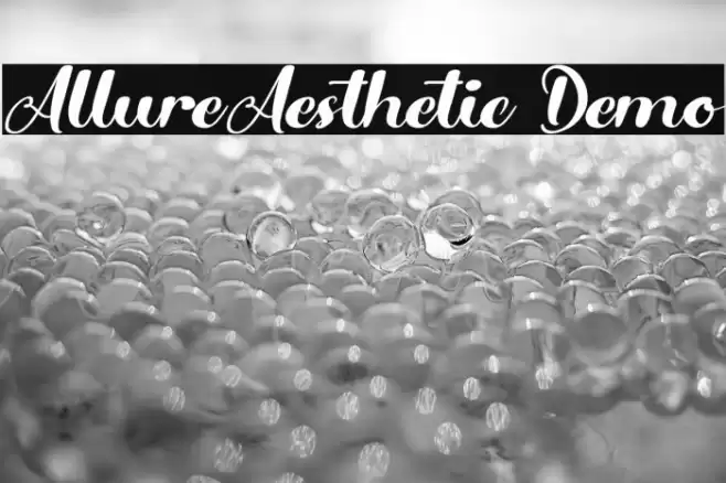 AllureAesthetic Demo Font examples