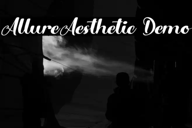 AllureAesthetic Demo Font examples