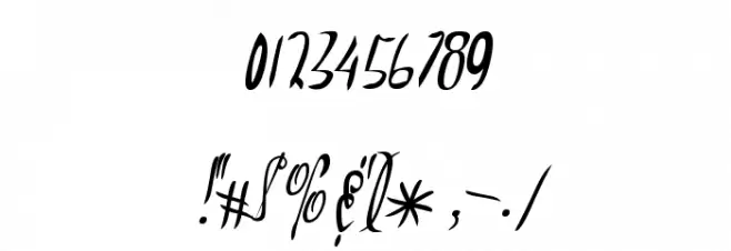 AlluriaFancy Font OTHER CHARS