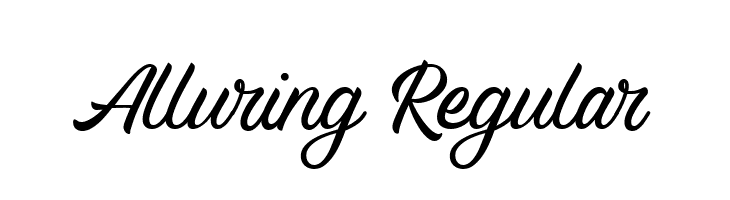 Alluring Regular フォント