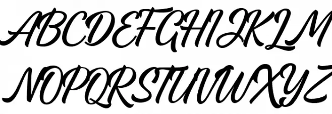 Alluring Regular フォント 大文字