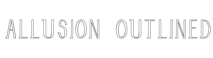 Allusion Outlined Шрифта