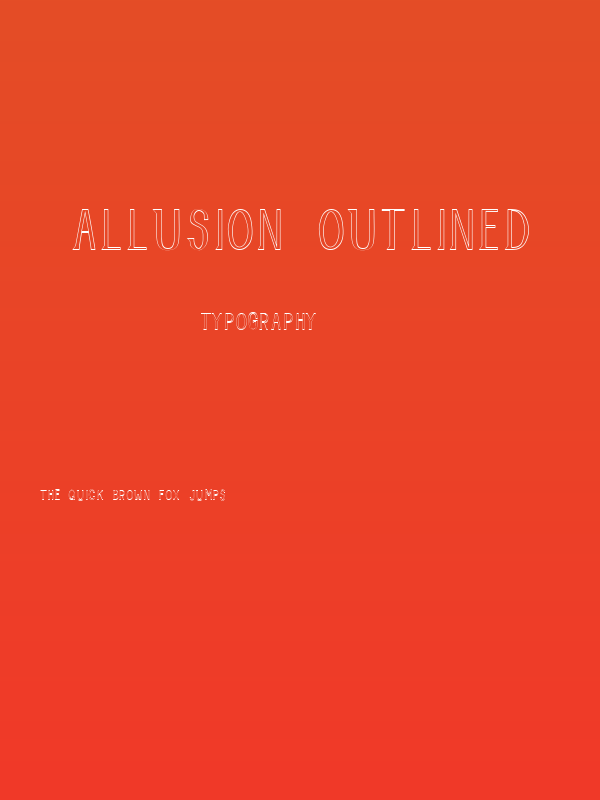 Allusion Outlined Poster