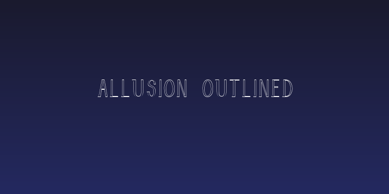 Allusion Outlined Social Header