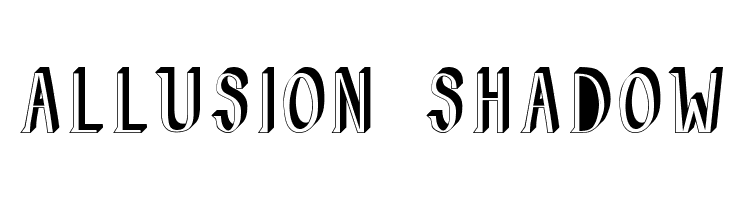 Allusion Shadow Font