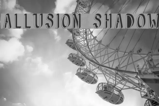 Allusion Shadow Font examples