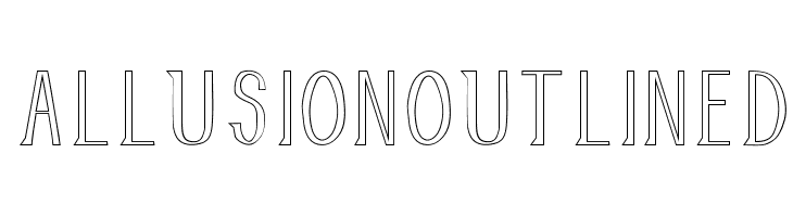 AllusionOutlined  Free Fonts Download