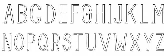 AllusionOutlined Schriftart Groß