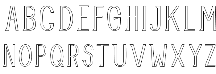 AllusionOutlined Font LOWERCASE