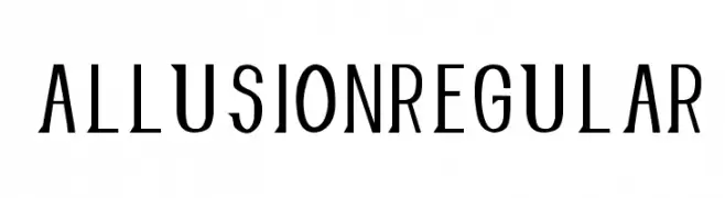 AllusionRegular  font caratteri gratis