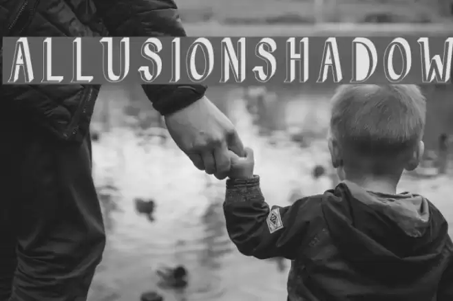 AllusionShadow Font examples