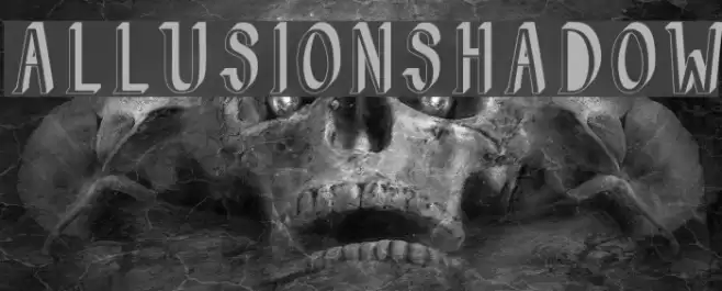 AllusionShadow Font examples