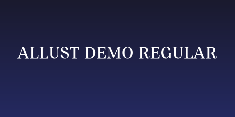 Allust DEMO Regular Social Header