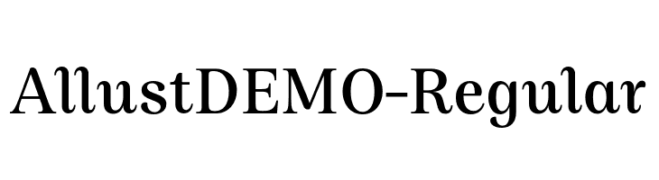 AllustDEMO-Regular  Fuentes Gratis Descargar