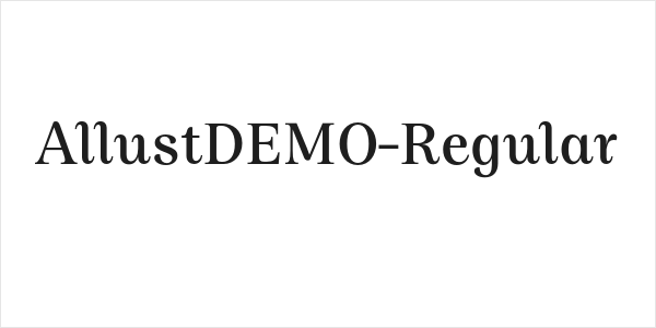 AllustDEMO-Regular Logo