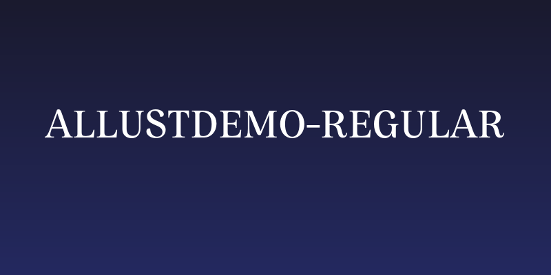 AllustDEMO-Regular Social Header