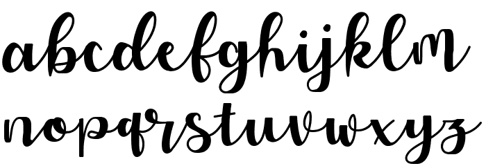 Allyca Regular Font LOWERCASE