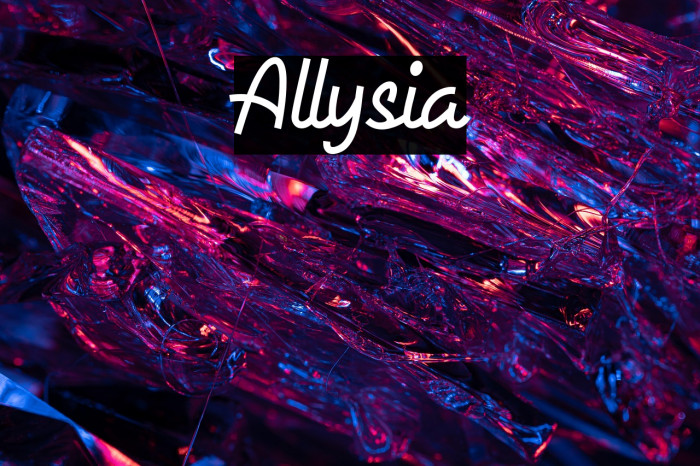 Allysia Example 1