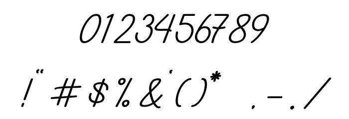 Almaheera Font OTHER CHARS