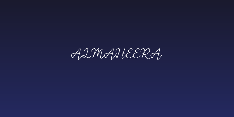 Almaheera Social Header