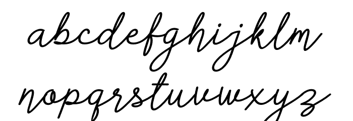 Almaheera Font LOWERCASE