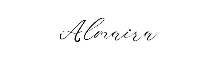 Almaira  フリーフォントのダウンロード