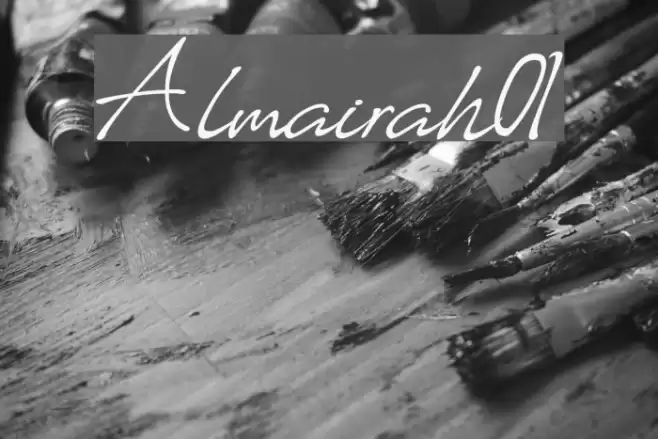 Almairah01 Font examples