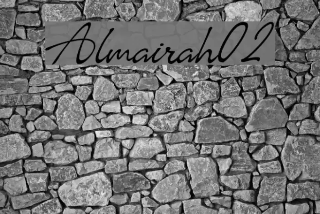 Almairah02 Font examples