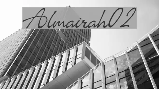 Almairah02 Font examples