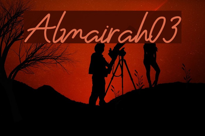 Almairah03 Font examples