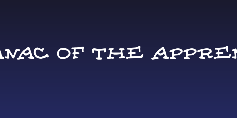 Almanac of the Apprentice Social Header