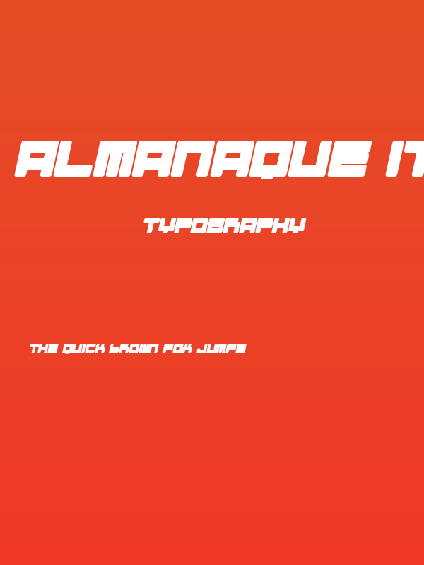 Almanaque Italic Poster