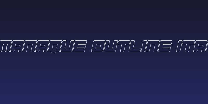 Almanaque Outline Italic Social Header