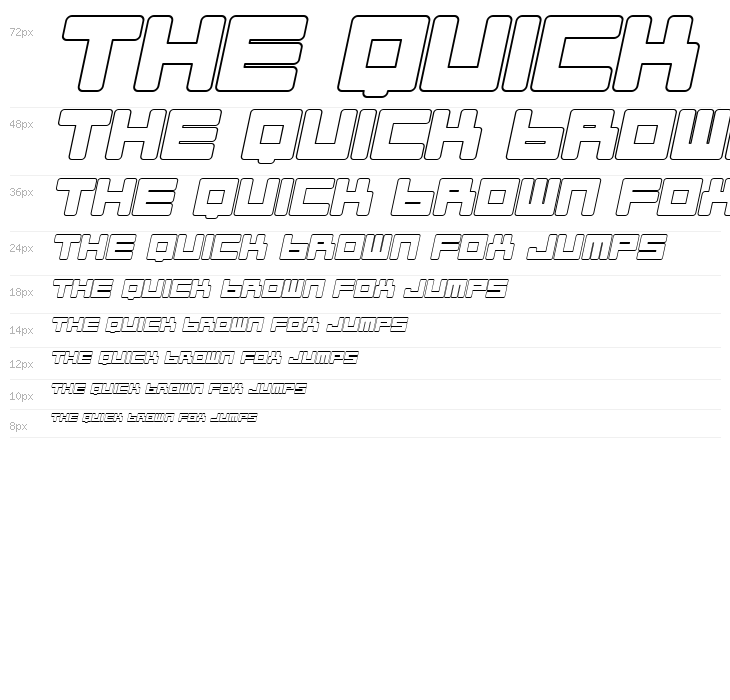 Almanaque Outline Italic Waterfall