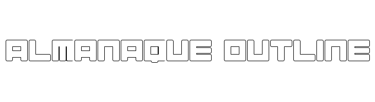Almanaque Outline  Frei Schriftart Herunterladen