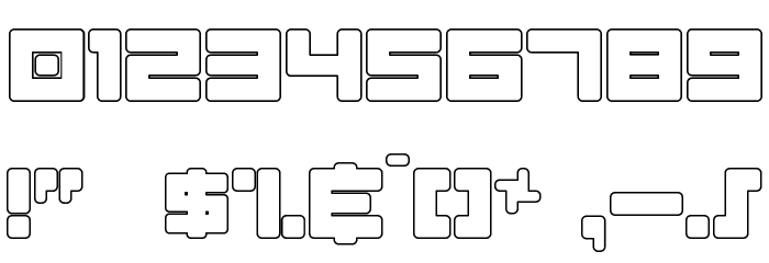 Almanaque Outline Font OTHER CHARS