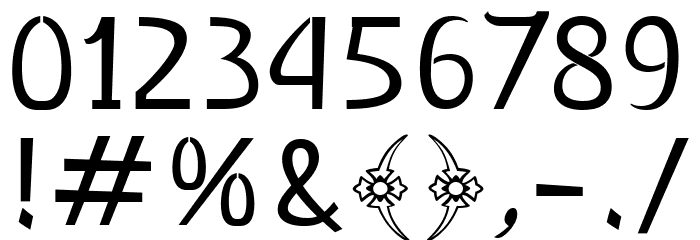 Almanar Regular Font OTHER CHARS