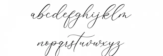Almara 字体 小写