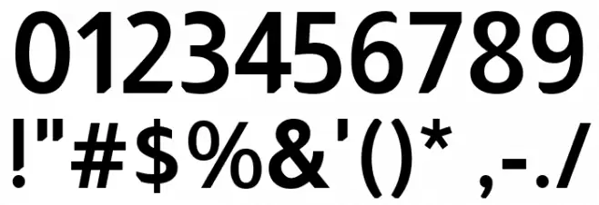 Almarai Bold Font OTHER CHARS