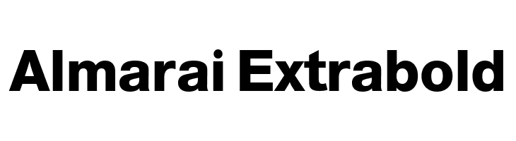 Almarai Extrabold  नि: शुल्क फ़ॉन्ट्स डाउनलोड