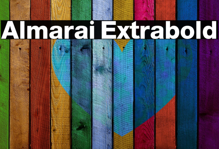 Almarai Extrabold Font examples