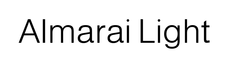 Almarai Light  Frei Schriftart Herunterladen