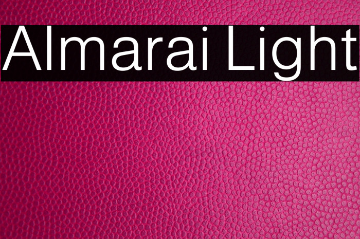 Almarai Light Font examples