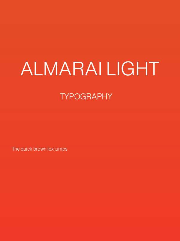Almarai Light Poster