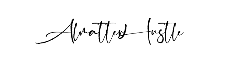 Almatter Hustle  font caratteri gratis