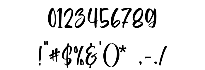 Almeida Regular Font OTHER CHARS