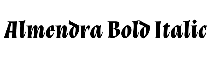 Almendra Bold Italic  Fuentes Gratis Descargar
