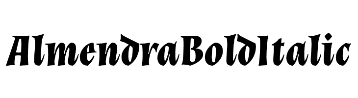 Almendra Bold Italic  les polices de caractères gratuit tlcharger